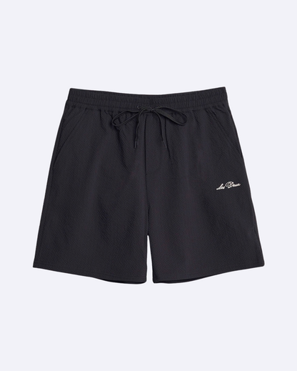 Stan Seersucker Swimshorts Black
