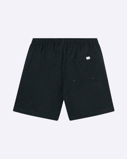 Stan Seersucker Swimshorts Black