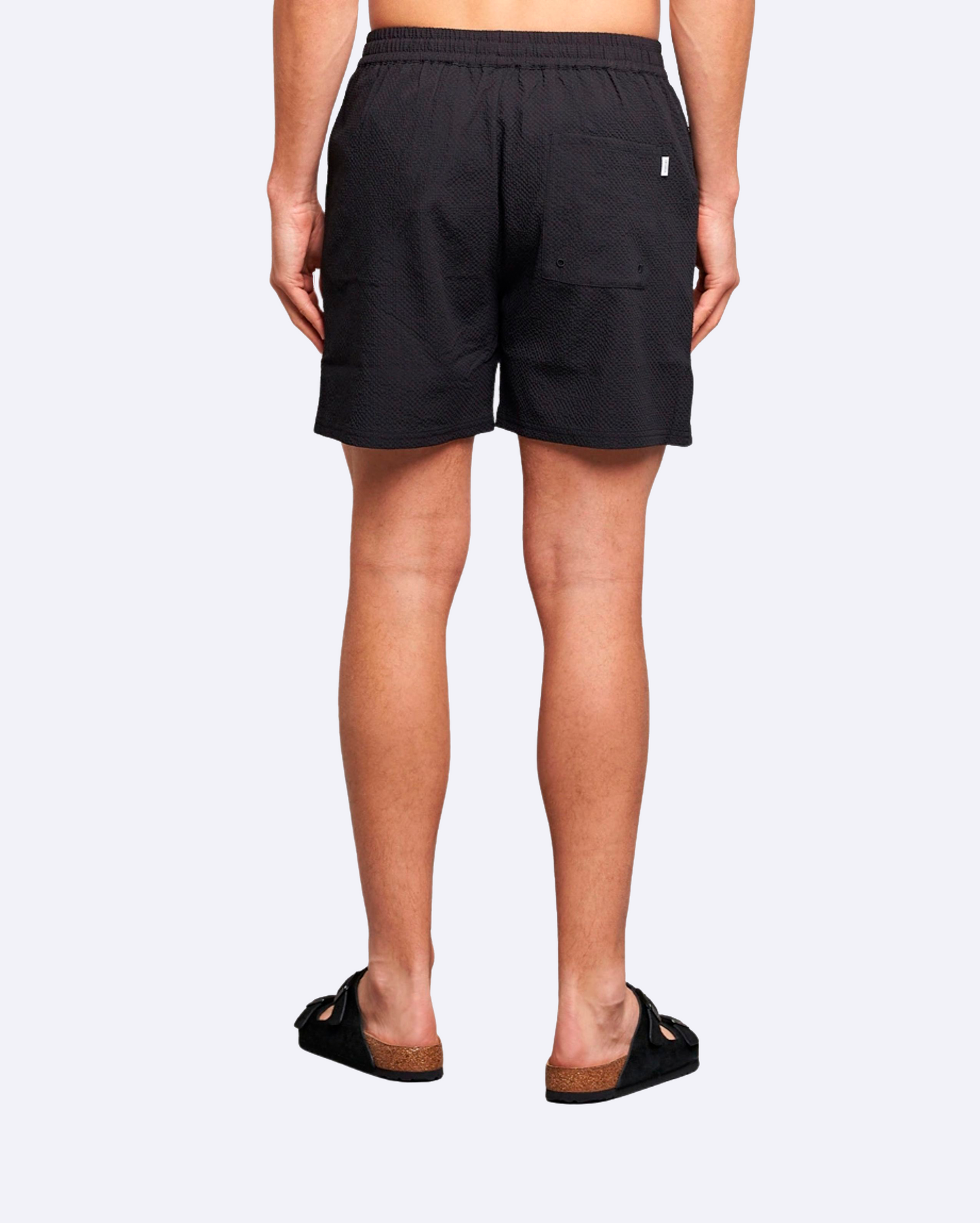 Stan Seersucker Swimshorts Black
