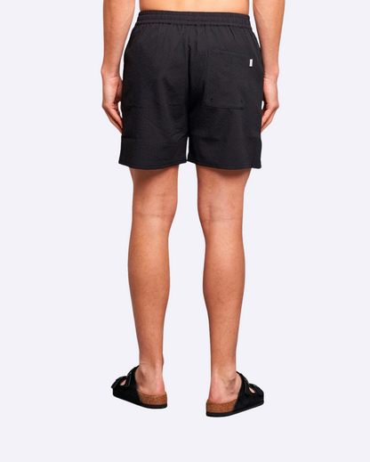 Stan Seersucker Swimshorts Black
