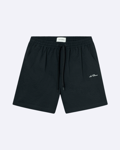 Stan Seersucker Swimshorts Dark Navy