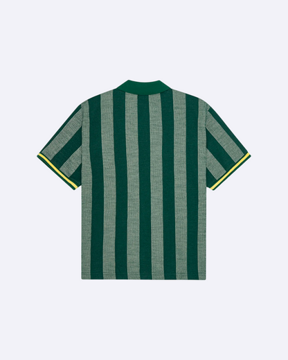 Stripe Jacquard Football Jersey Pine Green