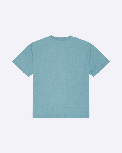 Stripe Jacquard T-Shirt Blue