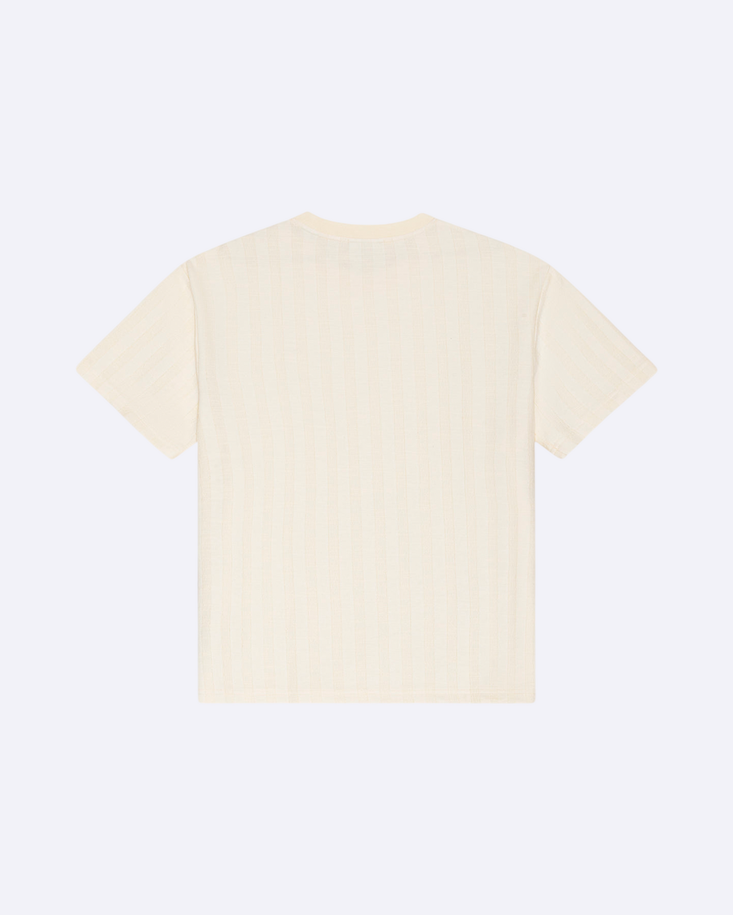 Stripe Jacquard T-Shirt White