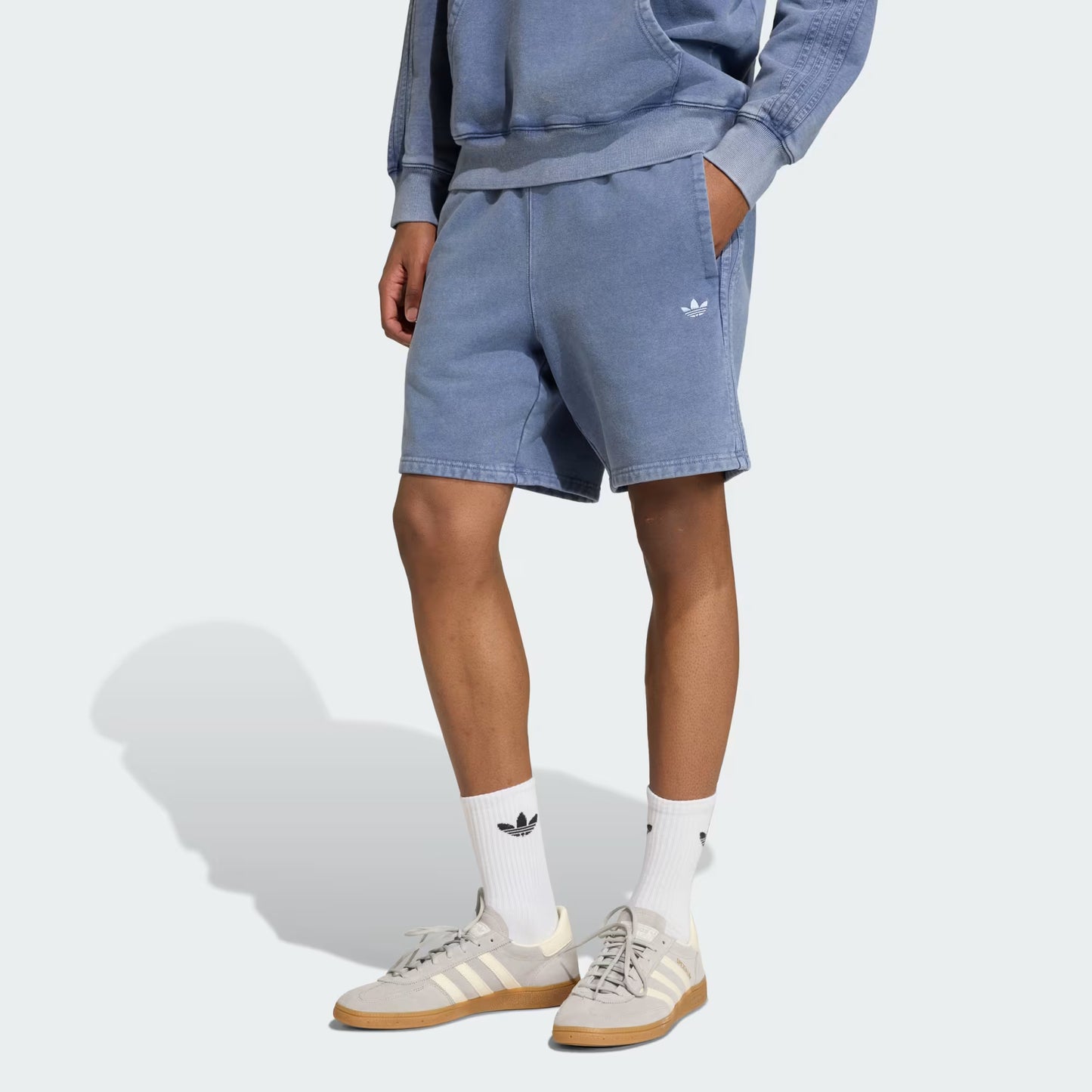 Trefoil Essentials Washed 7-inch Fleece Short - Dark Navy