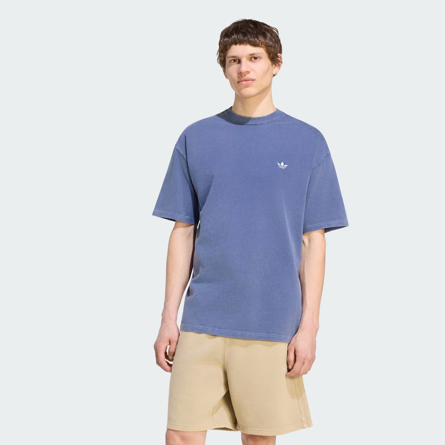 Trefoil Essentials Washed Loose Tee -  Dark Blue