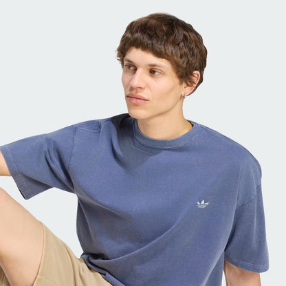 Trefoil Essentials Washed Loose Tee -  Dark Blue