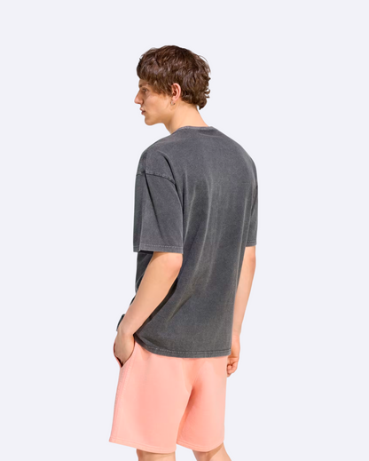 Trefoil Essentials Washed Loose Tee - Black