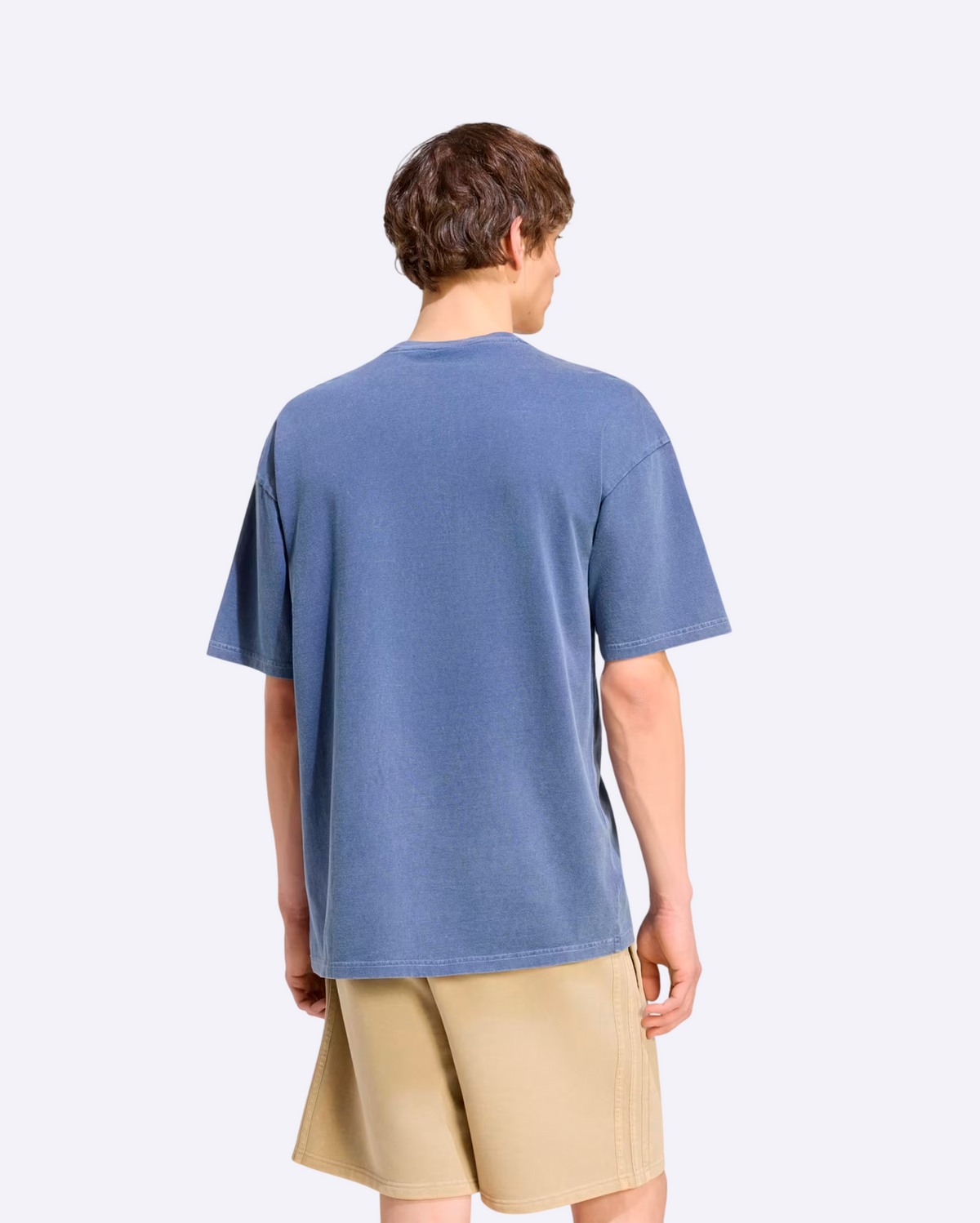 Trefoil Essentials Washed Loose Tee -  Dark Blue