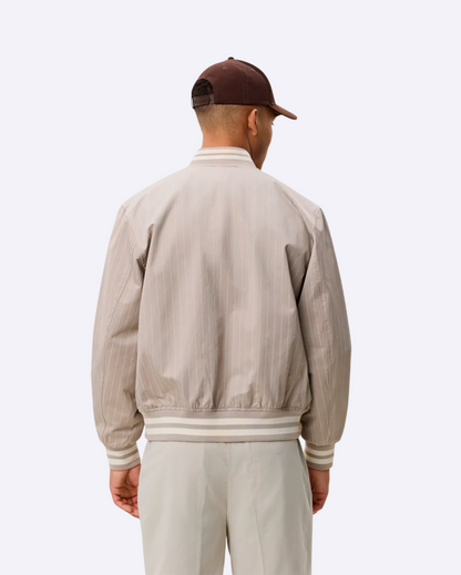 Varsity Tech Pinstripe Jacket