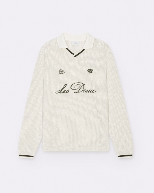 Waffle LS Football Jersey - Ivory