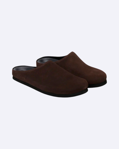 Wilmott Suede Sandal Slate Brown