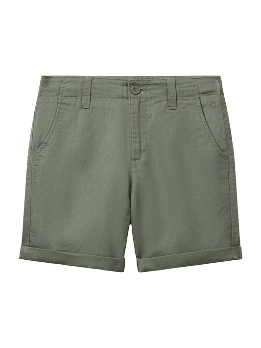 Short Lino Verde Oliva