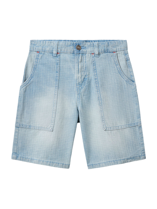 Short Jean Líneas Blancas