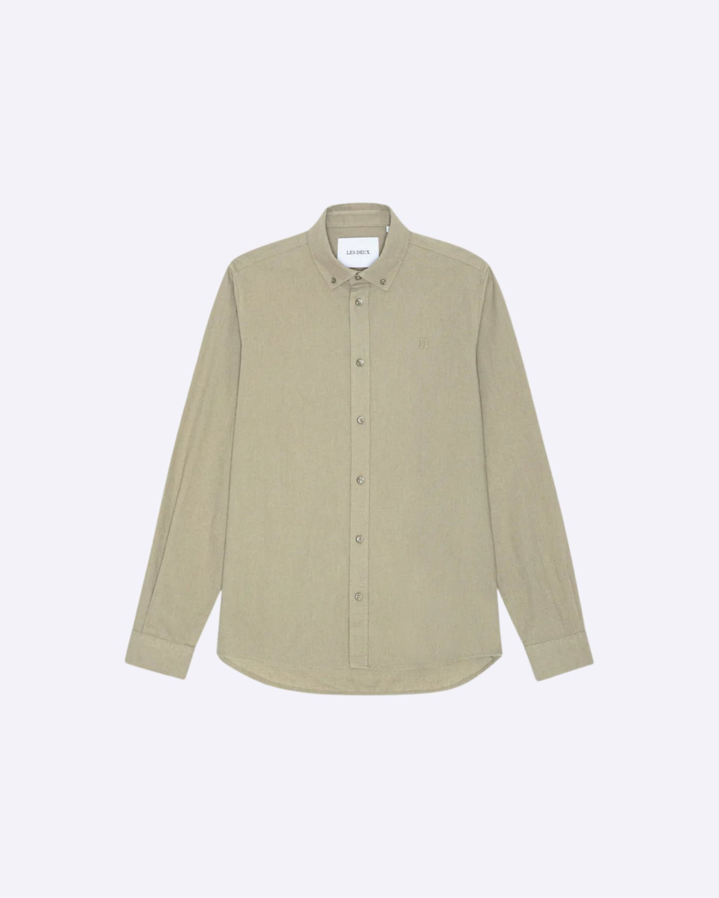 Konrad Cotton Linen Shirt Laurel Oak Sand