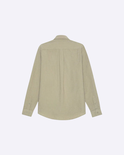 Konrad Cotton Linen Shirt Laurel Oak Sand