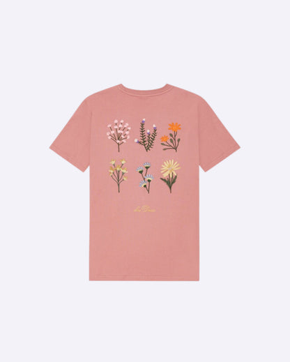 Wild Flower T-Shirt Ash Rose Pink