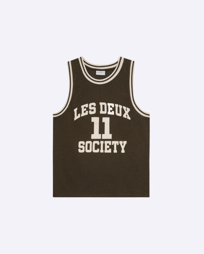 Silas Mesh Tank Top Turkish Coffee Brown