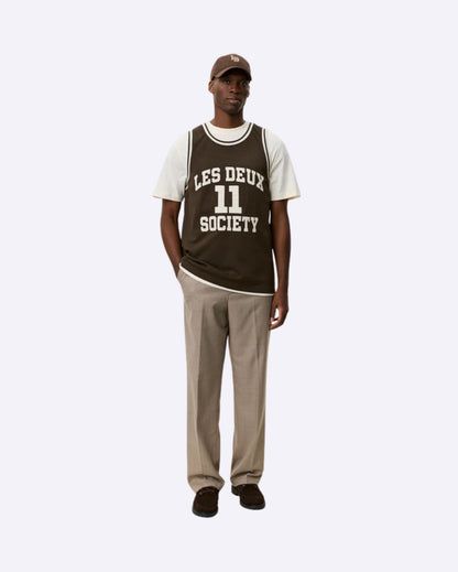 Silas Mesh Tank Top Turkish Coffee Brown