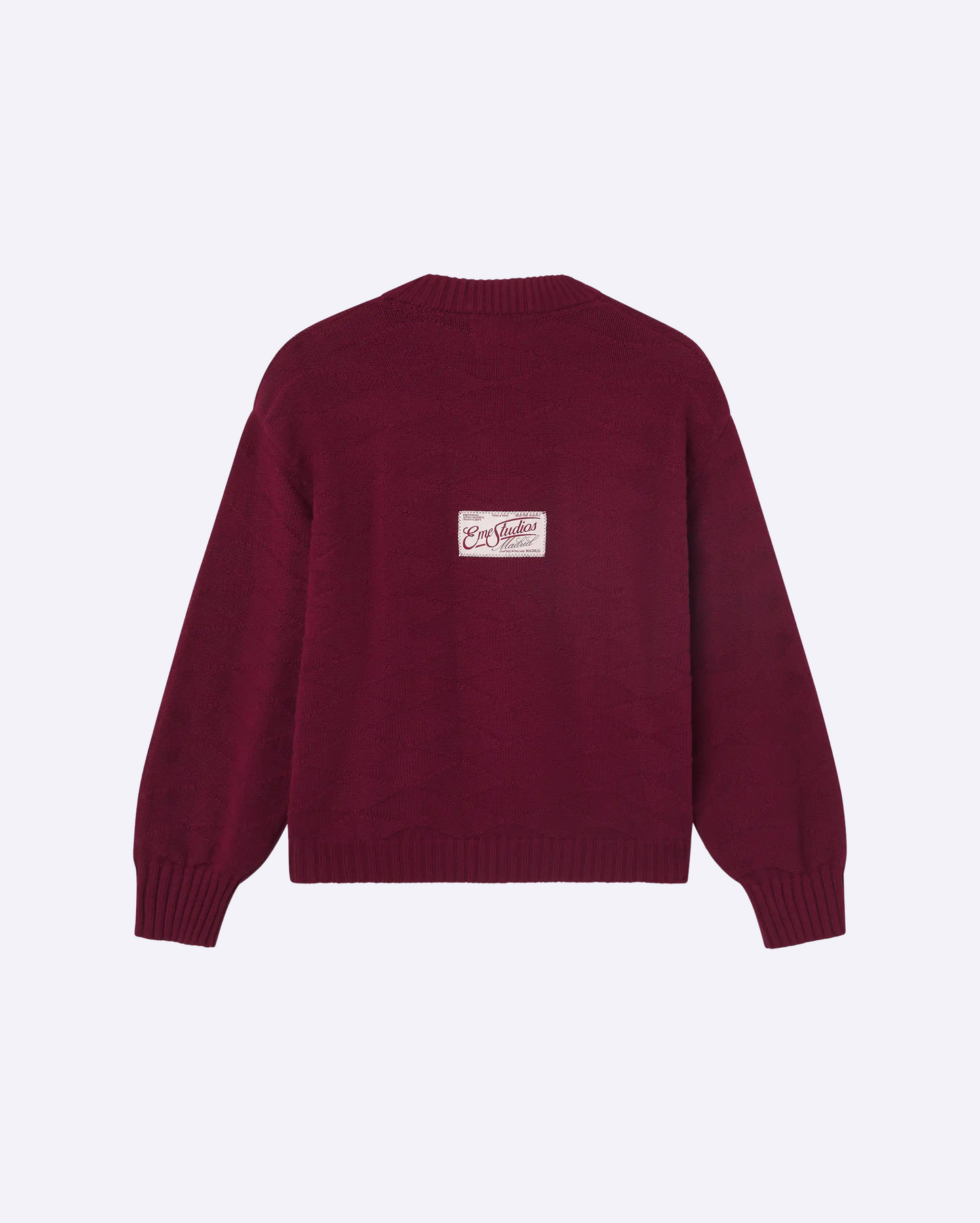 Rhomb Cabernet Knit Sweater