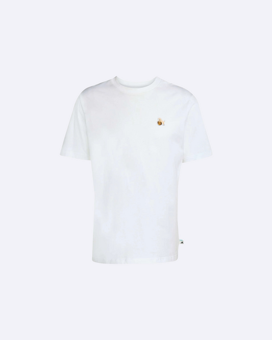 Dog Hoop Patch Graphic Tee White