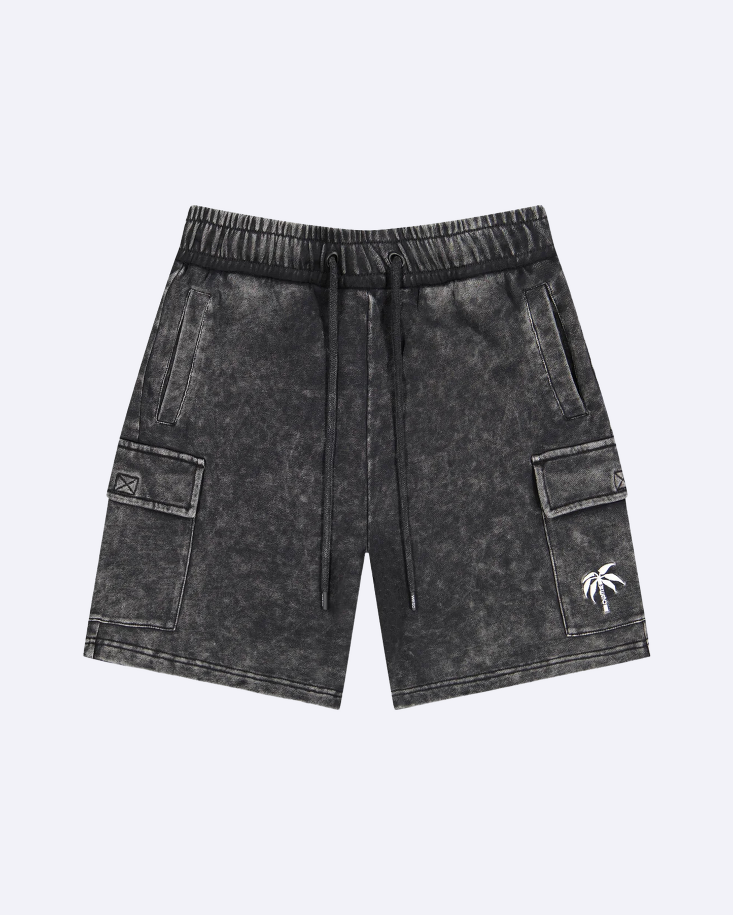 Marly Cargo Shorts Enzyme Washed Palm Logo