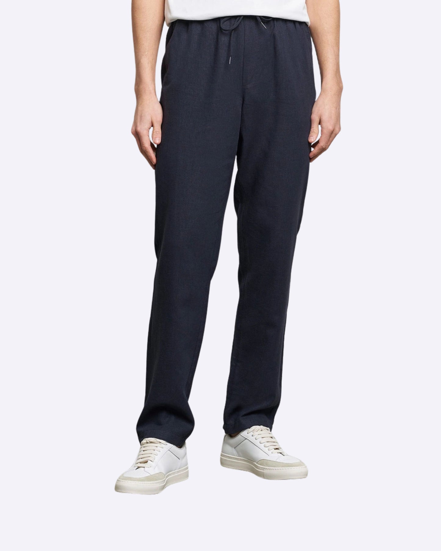 Patrick Linen Pants Dark Navy