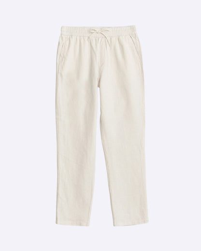 Patrick Linen Pants Eggnog White
