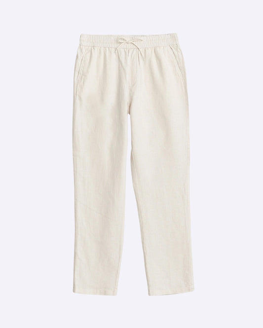 Patrick Linen Pants Eggnog White