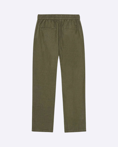 Patrick Linen Pants Olive Night