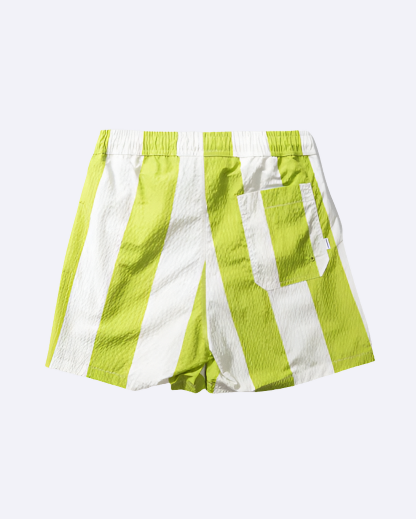 Seersucker Green Stripes Swimshorts