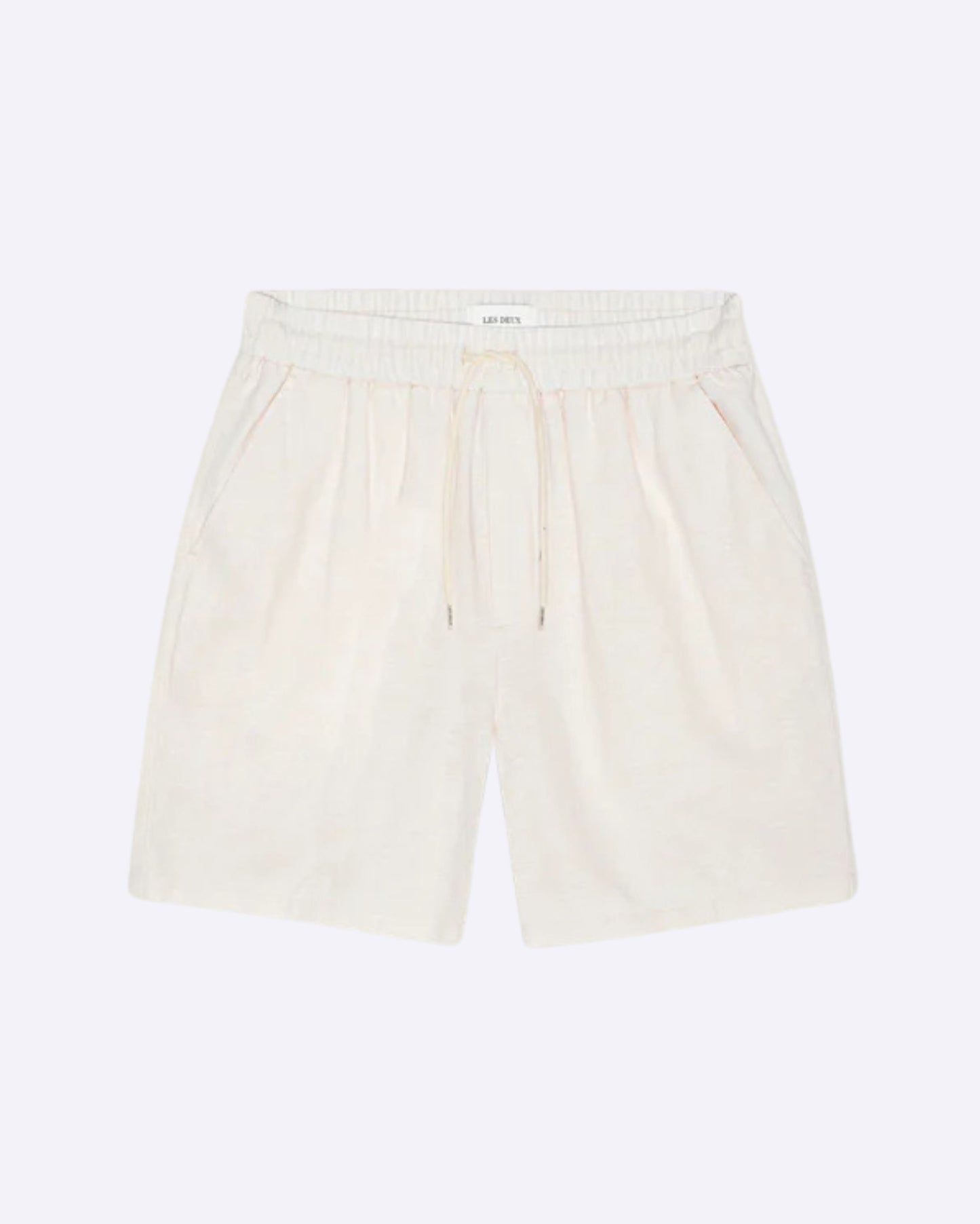 Otto Linen Shorts Eggnog White