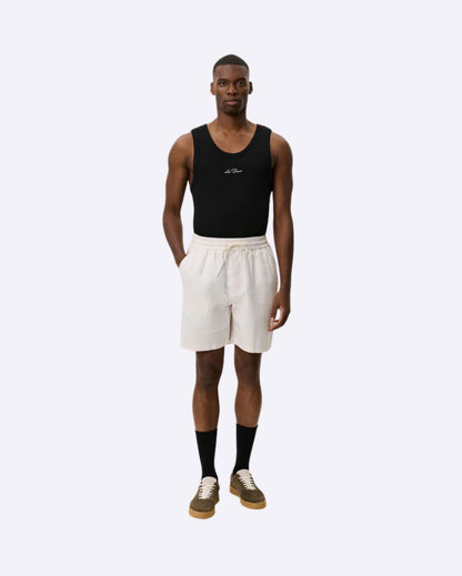 Otto Linen Shorts Eggnog White
