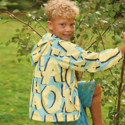 Chaqueta de nylon con estampado